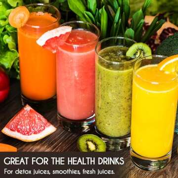 Volarium Highball Glasses with Heavy Base, Clear Drinking Glasses Set for Water, Juice, Cocktails, Wine, Beer, and Whiskey, 12 1/4 Ounce, Set of 6 (Highball Glasses)