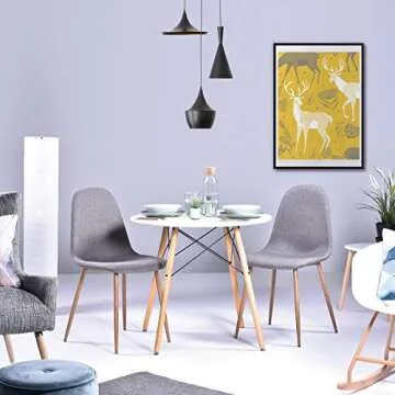 Coavas Modern Round Kitchen Dining Table Under $100