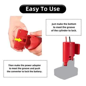 Power Wheel Adapter Compatible for Milwaukee 12V Battery with Fuse & Wire Terminals, Perfect for DIY...