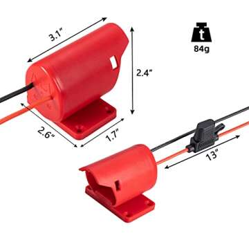 Power Wheel Adapter for Milwaukee 12V Battery with Fuse