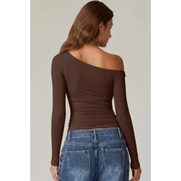 QINSEN Off Shoulder Fitted Top Perfect for Any Occasion