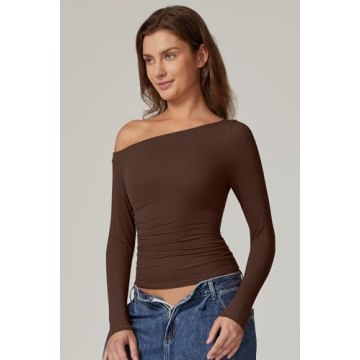 QINSEN Off Shoulder Fitted Top Perfect for Any Occasion