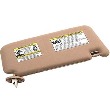 Ezzy Auto Beige Sun Visor for Toyota Venza 2009-2016