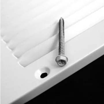 32x8 Return Air Vent Cover Grille - White Steel HVAC Grille