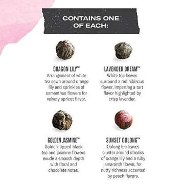 Numi Organic Petite Bouquet 4-Variety Flowering Teas