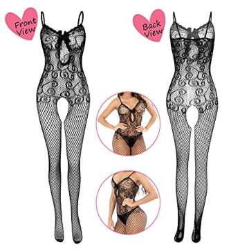 Stylish Women's Fishnet Lingerie Bodysuits for Elegance