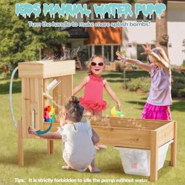 IDEA FAMILY Sand and Water Table with Hand Pump
