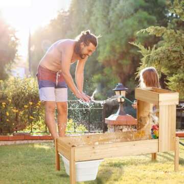 IDEA FAMILY Sand and Water Table with Hand Pump