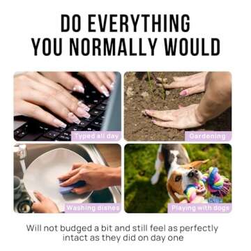 BTArtbox Press On Nails Short - Stunning & Reusable Kit