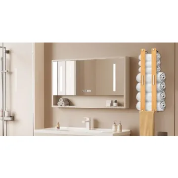 CJAID 30" Bamboo Towel Rack - Stylish Wall-Mounted Organizer