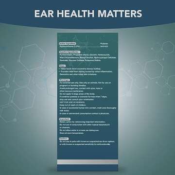 NOVEHA Pet Ear Drops with 1% Hydrocortisone | Ear Cleaner for Dogs & Cats for Earwax buildup, No-Sting Formula, Calms Itch & Reduces Painful Ear Infections 60mL (60ml (Pack of 1))