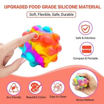 RadBizz Push Pop Fidget Toy - Fun for All Ages