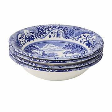 Spode Blue Italian Cereal Bowl Set of 4 Microwave Dishwasher Safe