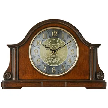 Elegant Bulova Chadbourne Clock in Walnut - Perfect Gift