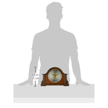 Elegant Bulova Chadbourne Clock in Walnut - Perfect Gift