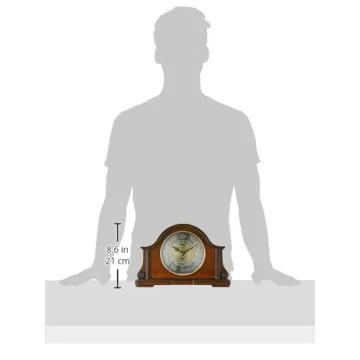 Elegant Bulova Chadbourne Clock in Walnut - Perfect Gift