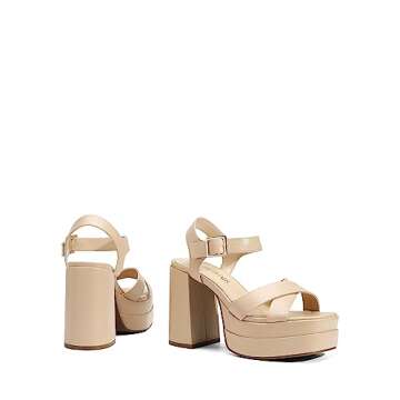 DREAM PAIRS Stylish Chunky Heeled Sandals for Women