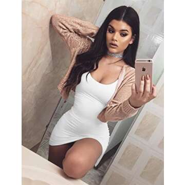 BORIFLORS Bodycon Mini Club Dress - Stylish & Versatile