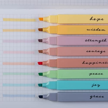DIVERSEBEE Bible Highlighters - 8 Pastel No Bleed Set