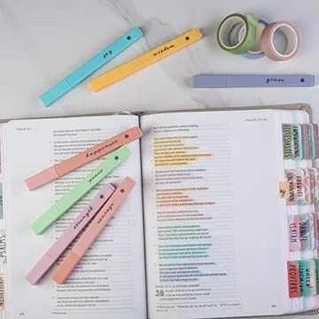 DIVERSEBEE Bible Highlighters - 8 Pastel No Bleed Set