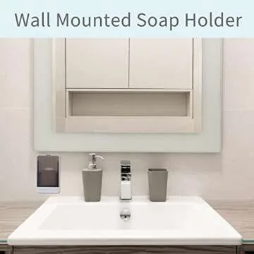 Stylish Wall Mounted Soap Holder with Lid for Easy Cleaning