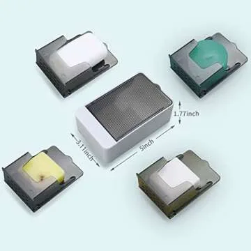 Stylish Wall Mounted Soap Holder with Lid for Easy Cleaning