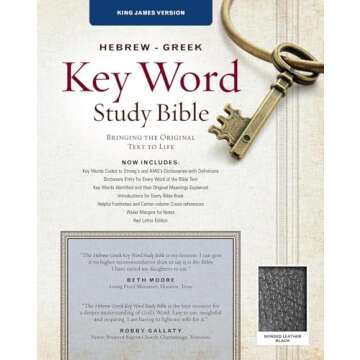 The Hebrew-Greek Key Word Study Bible: KJV Edition, Black Bonded Leather Thumb-Indexed (Key Word Stu...