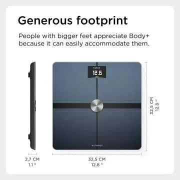 Withings Body+ Wi-Fi Bathroom Scale for Weight & Body Fat