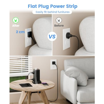 Tagzilo 15-in-1 Power Strip Tower with Surge Protection
