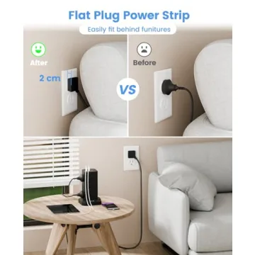 Tagzilo 15-in-1 Power Strip Tower with Surge Protection