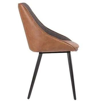 LumiSource Marche Two-Tone Dining Chairs Set of 2