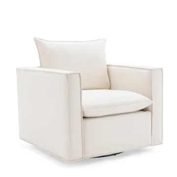 Comfortable COLAMY Swivel Accent Chair for Living Spaces