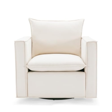 Comfortable COLAMY Swivel Accent Chair for Living Spaces
