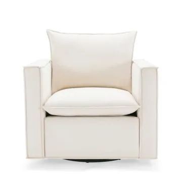 Comfortable COLAMY Swivel Accent Chair for Living Spaces