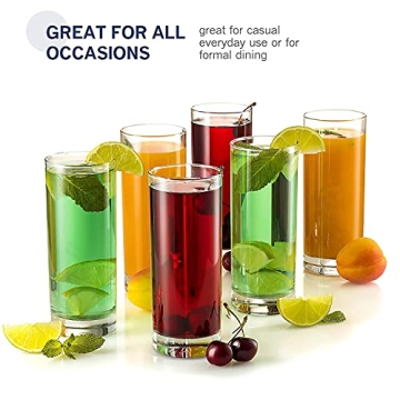 Luxurious Paksh Italian Highball Glasses Set of 6 - Gift Ready