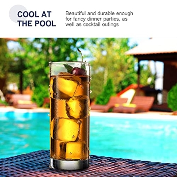 Luxurious Paksh Italian Highball Glasses Set of 6 - Gift Ready