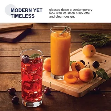 Luxurious Paksh Italian Highball Glasses Set of 6 - Gift Ready