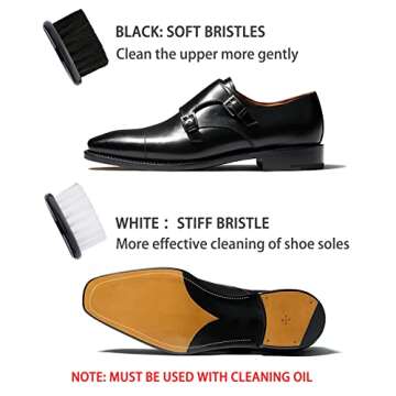 Electric Shoe Cleaner Brush, Electric Shoe Polisher Brush Shoe Shiner Dust Cleaner Portable USB Leather Cleaner Care Kit for Leather Shoes Sneaker