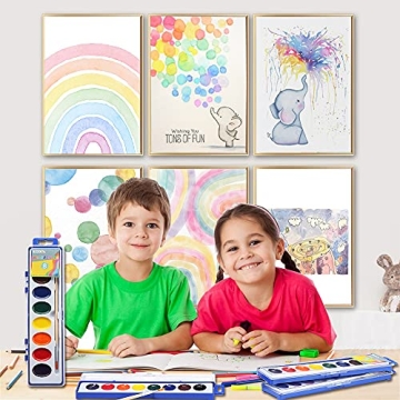 Watercolor Paint Set of 24 by Ezzgol for Kids' Creativity
