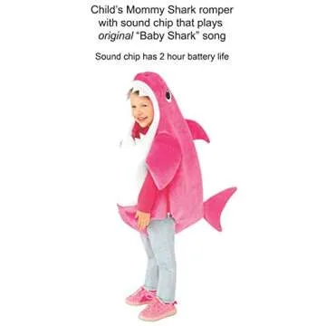 Rubie's unisex child Mommy Shark With Sound Chip Costume, As Shown, Toddler US