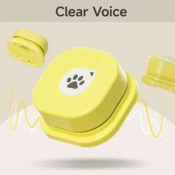 MEWOOFUN Dog Buttons for Communication Starter Pack Recordable Dog Talking Buttons Set Dog Training Speaking Buttons Dog Clicker with Mat & Stickers (4 Packs-Rubber Mat)