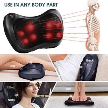 Giantex Shiatsu Massager with Heat for Muscle Relief
