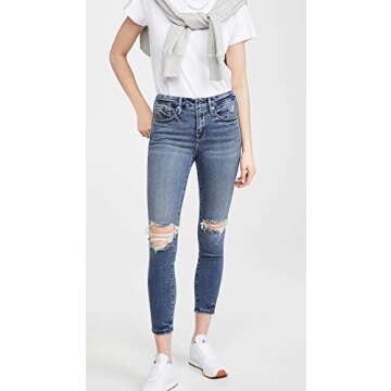 Good American Women's Good Legs Crop Jeans, Blue261, 00