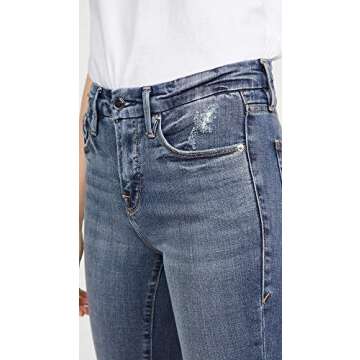 Good American Women's Good Legs Crop Jeans, Blue261, 00