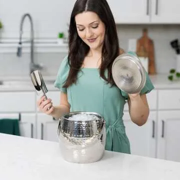 BREKX 3-QT Insulated Ice Bucket with Lid and Scoop