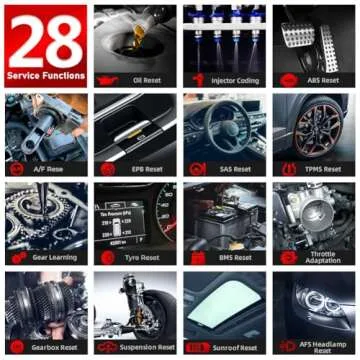 LAUNCH OBD2 Scanner CRP909X, 28+ Reset Services Car Diagnostic Scanner, 2025 New with 2-Year Free Up...