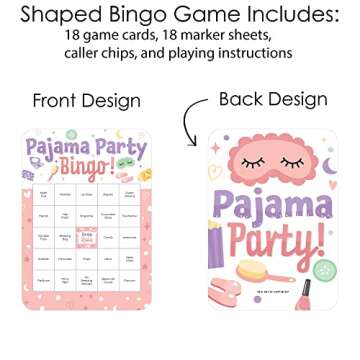 Big Dot of Happiness Pajama Bingo Party Game