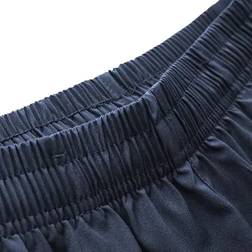 Quick Dry Athletic Shorts with Zipper Pockets for Men