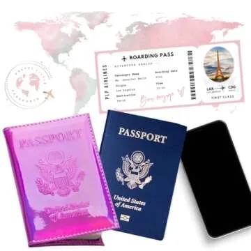 Pretty Little Passports Chrome Passport Cover with stylish design