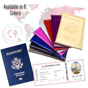 Pretty Little Passports Chrome Passport Cover with stylish design